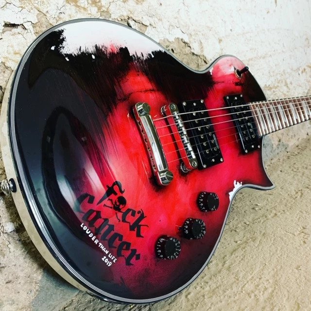 Fuck Cancer "Red" Guitar