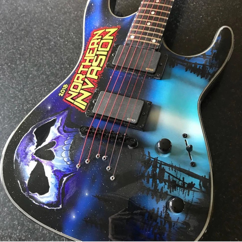 Northern Invasion Festival 2018 Full Sized Guitar