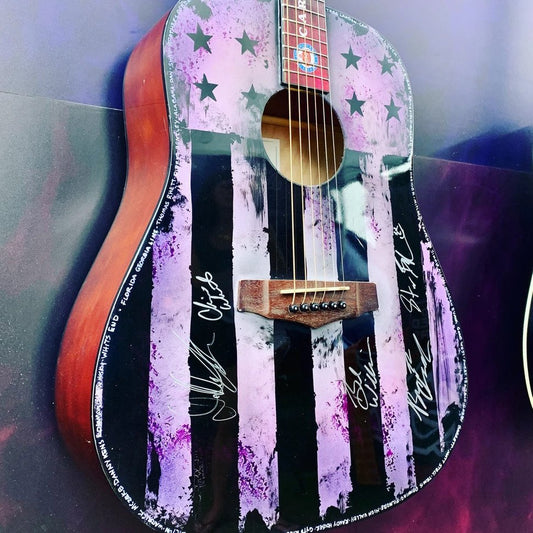 Faded Flag Guitar