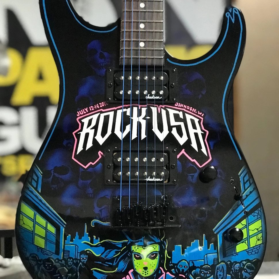 Rock USA 2018 Festival Full Sized Guitar