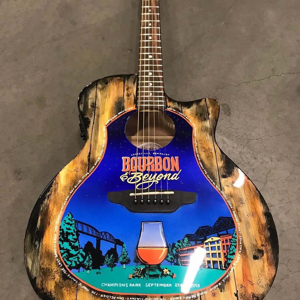 Bourbon and Beyond 2018 Festival Full Sized Guitar