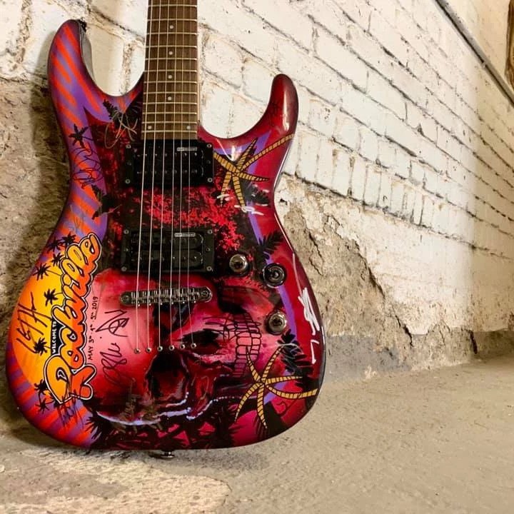 Welcome to Rockville 2019 Festival Full Sized Guitar